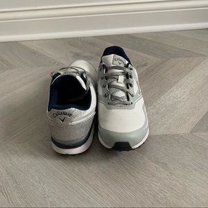 Callaway Golf Shoes White Gray Blue Leather Size 8